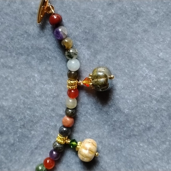 🎃Hand Crafted Autumnal Colorful Beaded Charm Bracelet With Pumpkins🎃 - Picture 11 of 11